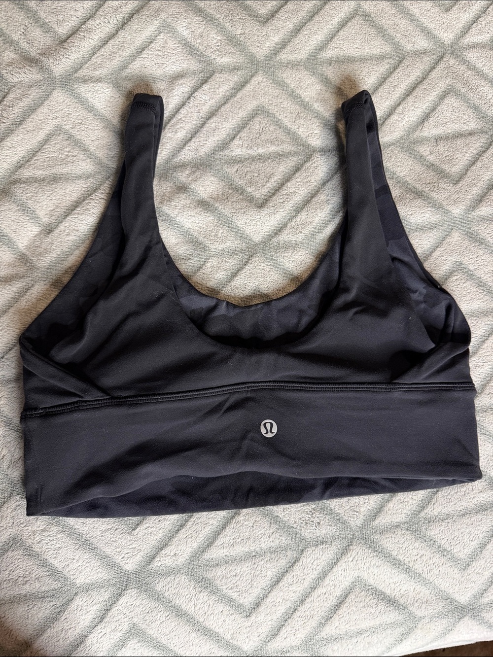 lululemon athletica Black Scoop Sports Bra with Supportive Band